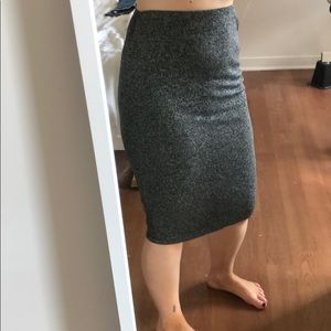 Gray Pencil skirt